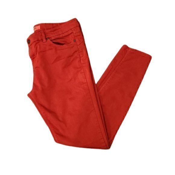 [Stradivarius] Red Body Shape Premium Jeans - Size 12 - Picture 1 of 8
